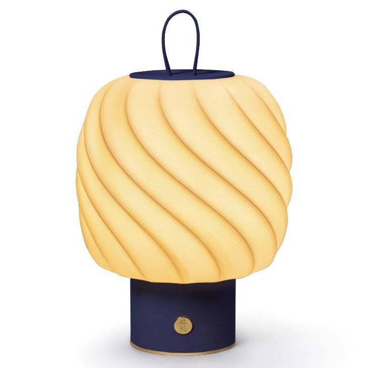 Lladro Ice Cream Table Lamp Medium Blue 01024022