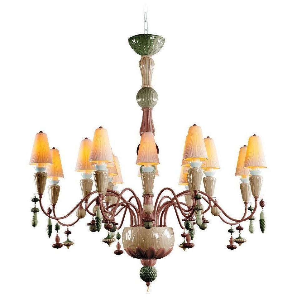 Lladro Ivy & Seed 16 Light Spices Chandelier 01023859