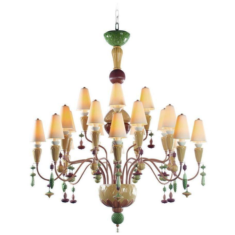 Lladro Ivy & Seed 20 Ligths Spices Chandelier 01023823