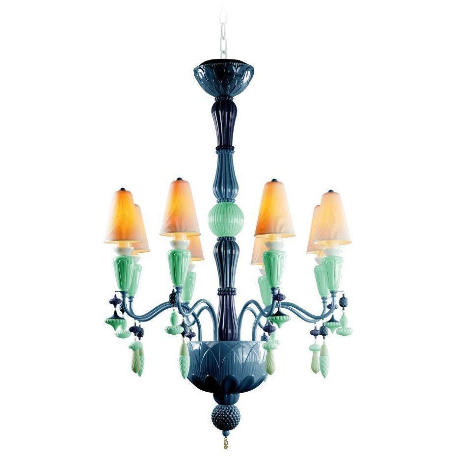 Lladro Ivy & Seed 8 Light Ocean Chandelier 01023811