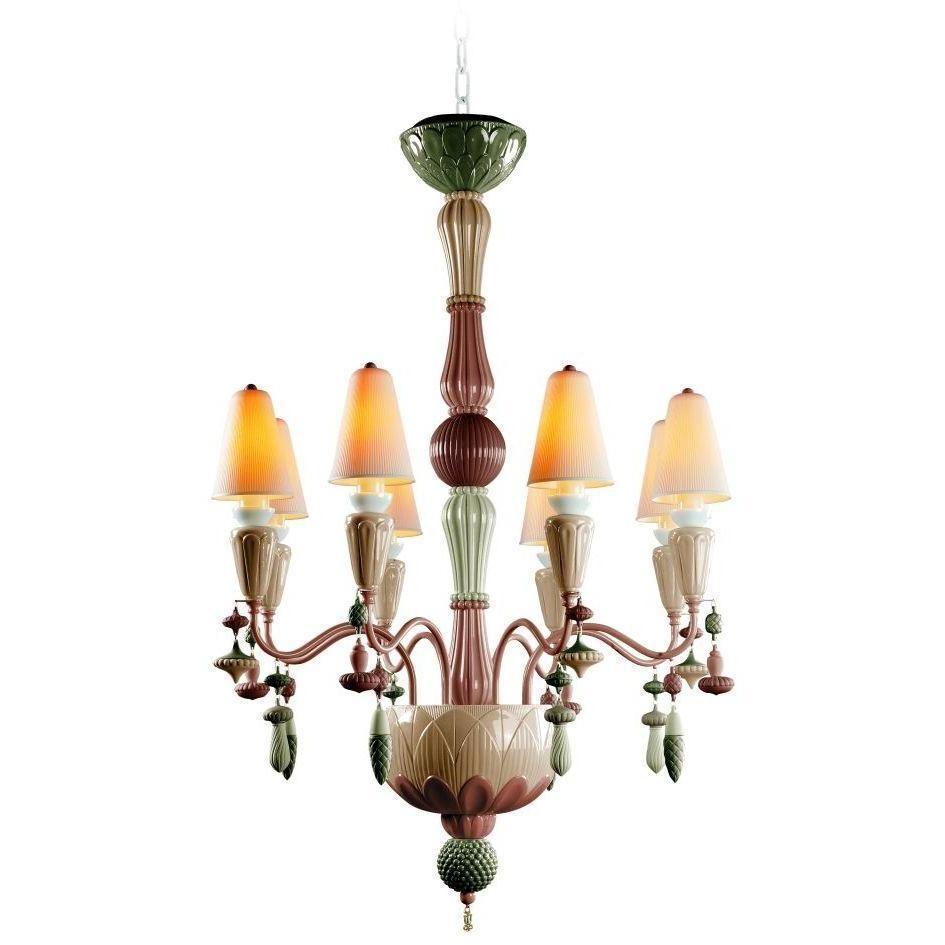 Lladro Ivy & Seed 8 Light Spices Chandelier 01023805