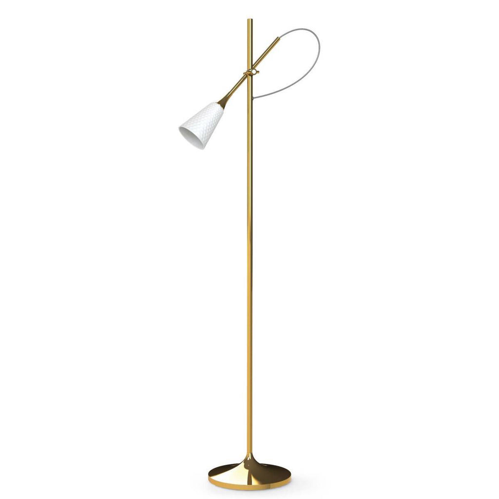 Lladro Jamz Floor Reading Lamp Gold 01024011