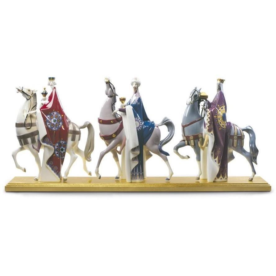 Lladro King Melchior Gaspar Balthasar Figurine Set 01009165