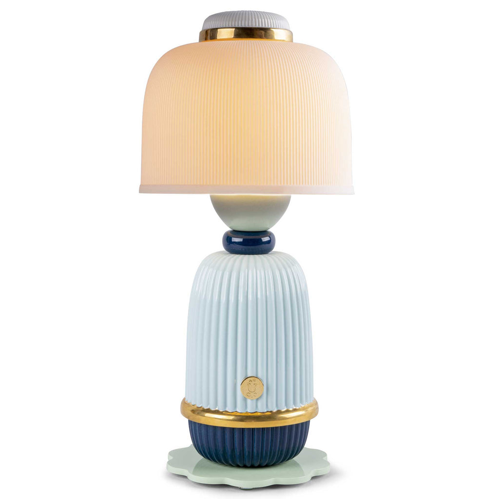 Lladro Kokeshi Lamp Blue Figurine 01024147