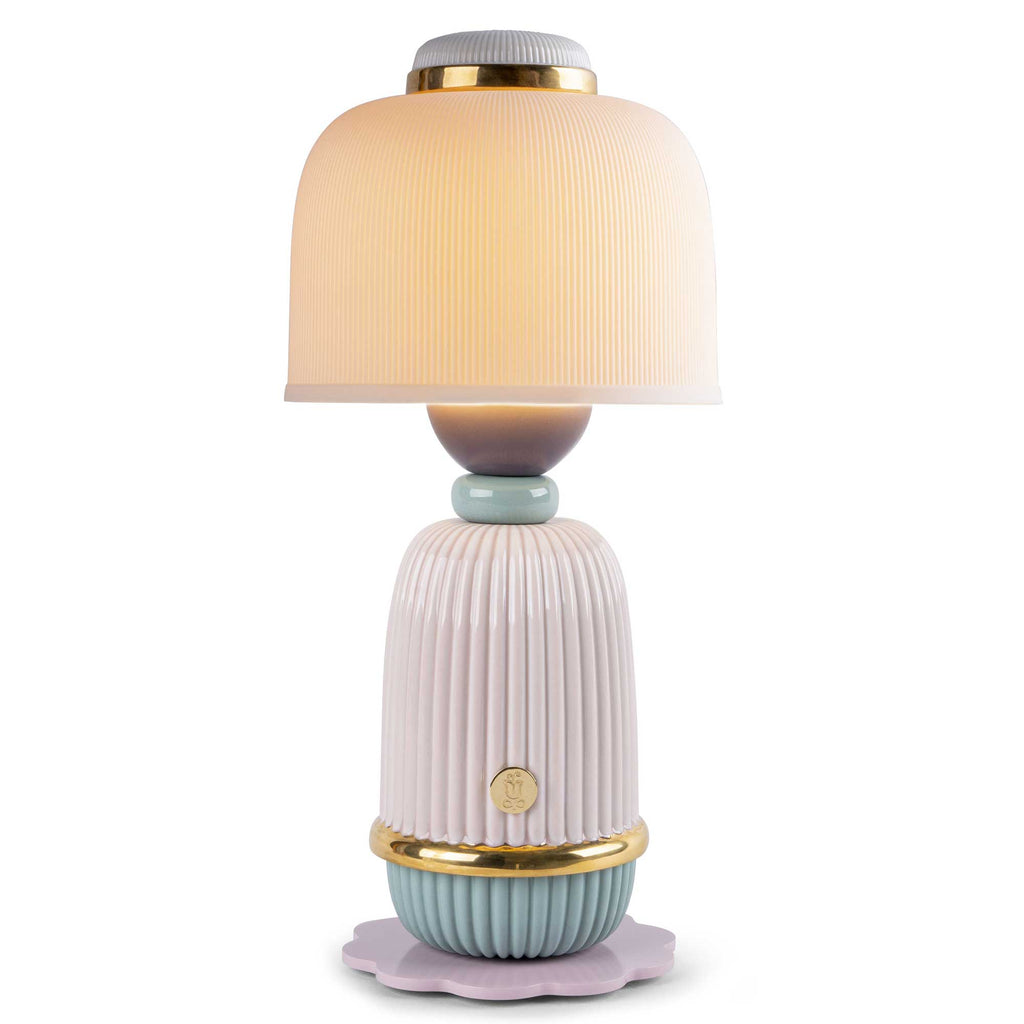 Lladro Kokeshi Lamp Pink 01024146