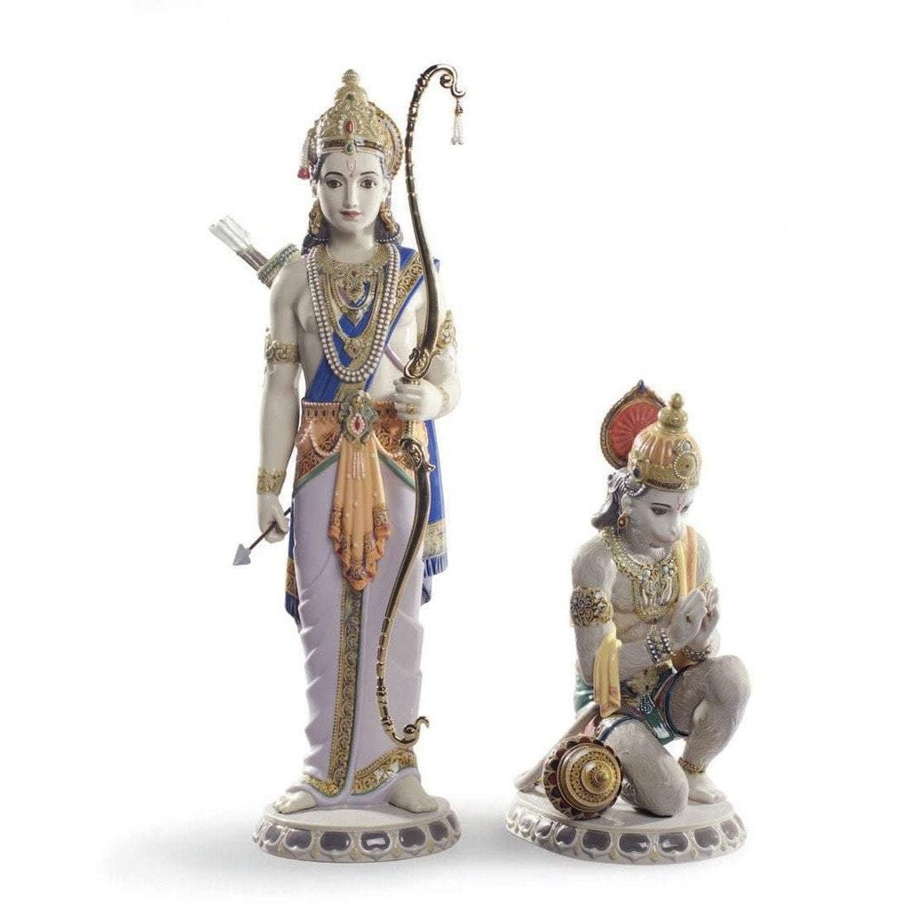 Lladro Lakshman & Hanuman Figurine 01001972