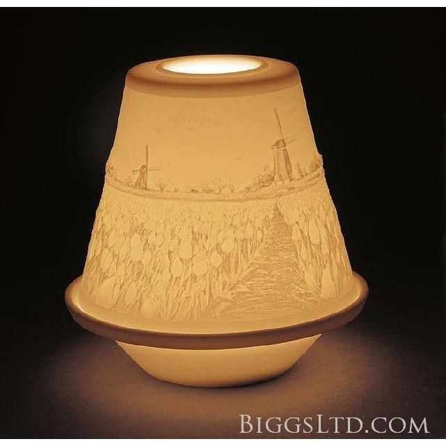 Lladro Light Tulips In Spring Lithophane Votive 01017368