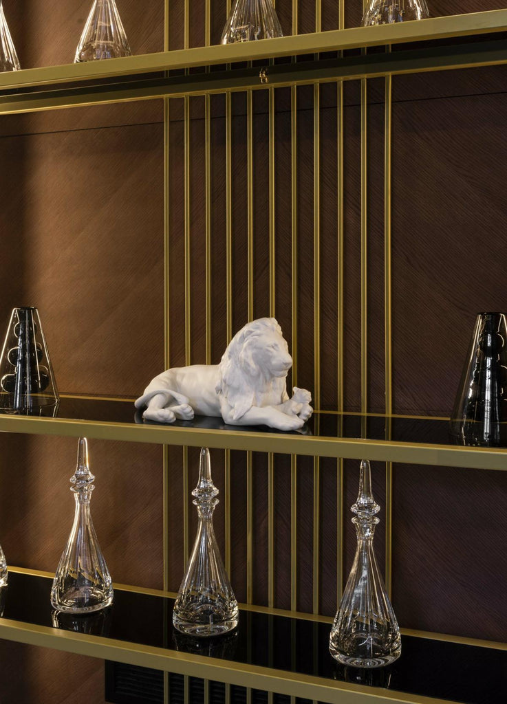 Lladro Lion With Cub Figurine 01009454
