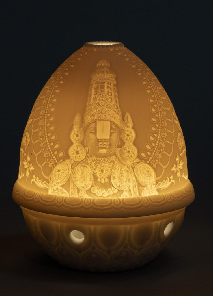 Lladro Lithophane Votive Light Lord Balaji 01017456