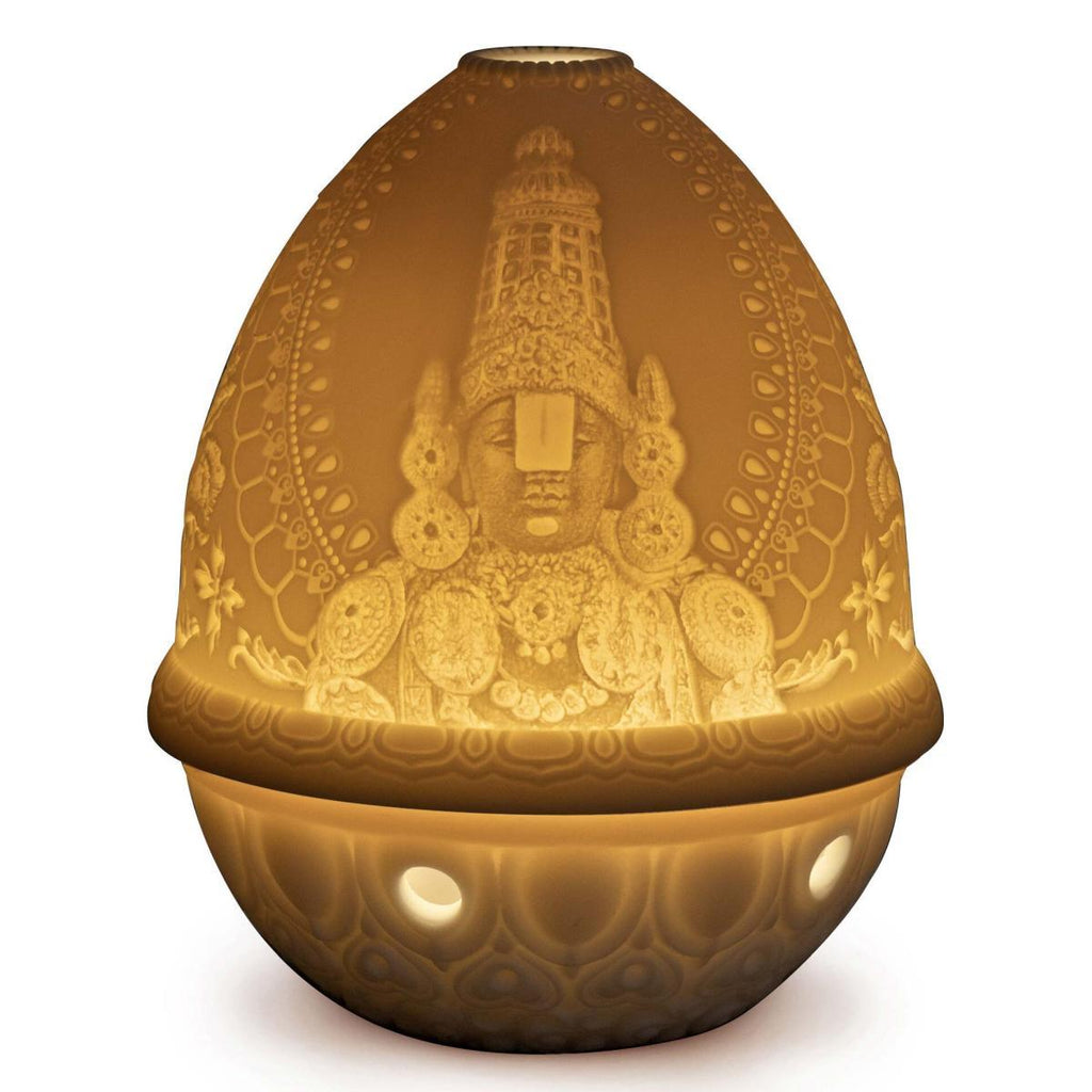Lladro Lithophane Votive Light Lord Balaji 01017456