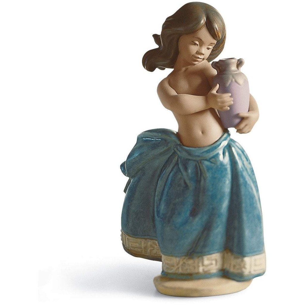Lladro Little Peasant Girl Blue Figurine 01012331