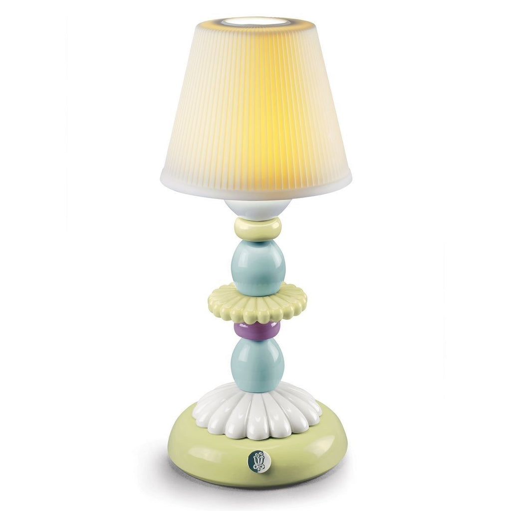 Lladro Lotus Firefly Lamp Green And Blue 01023761