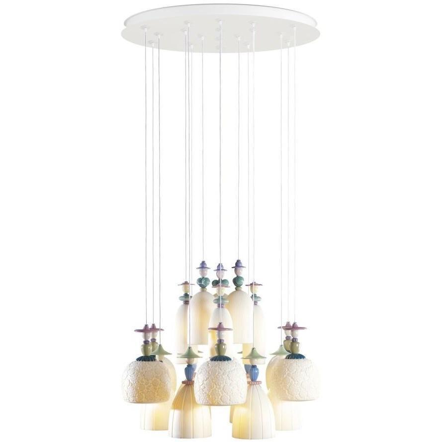 Lladro Mademoiselle Chandelier Medium 18 Light 01023546