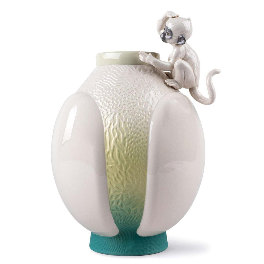 Lladro Monkey Vase 01009499