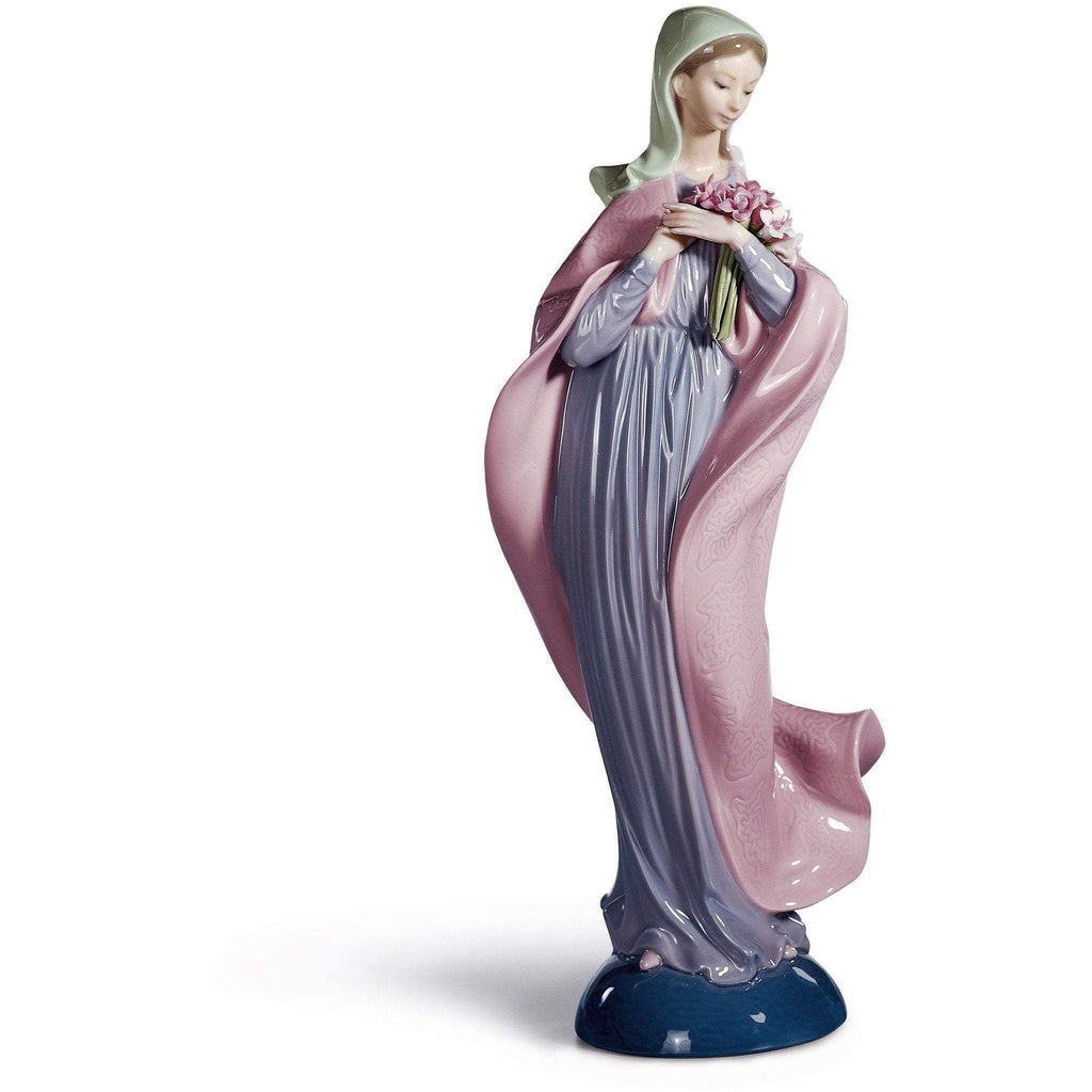 Lladro Our Lady With Flowers Figurine 01005171