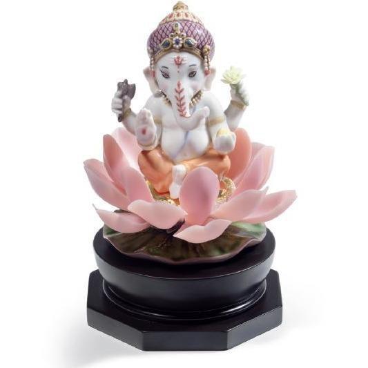 Lladro Padmasana Ganesha Figurine 01008635