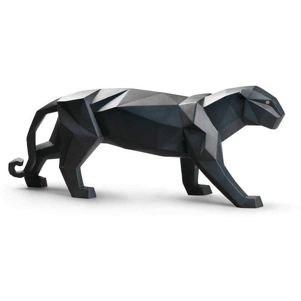 Lladro Panther Black Matte Figurine 01009299