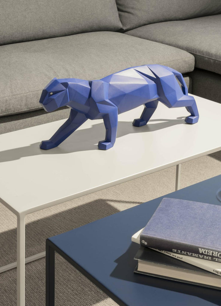 Lladro Panther Blue Figurine 01009456