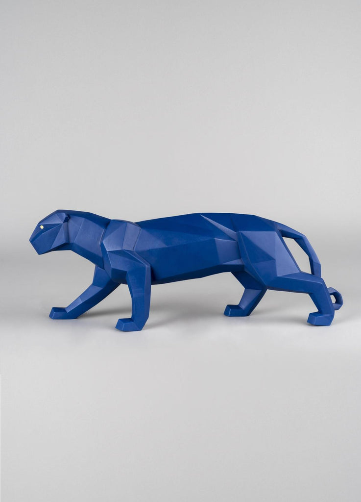 Lladro Panther Blue Figurine 01009456