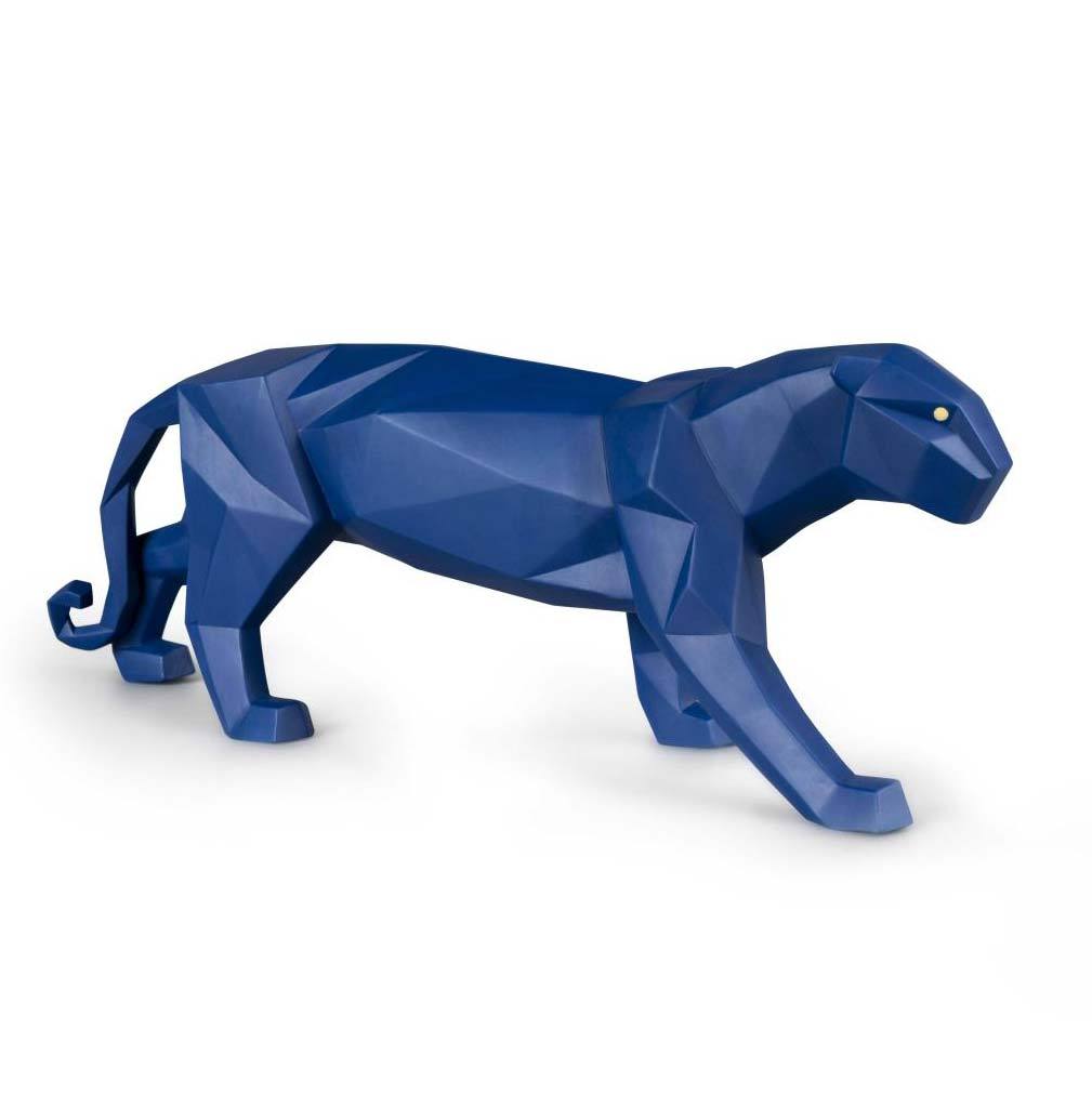 Lladro Panther Blue Figurine 01009456