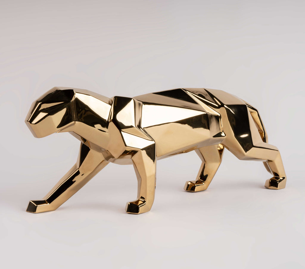 Lladro Panther Golden Figurine 01009580