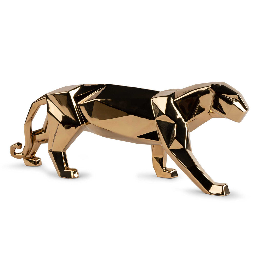 Lladro Panther Golden Figurine 01009580