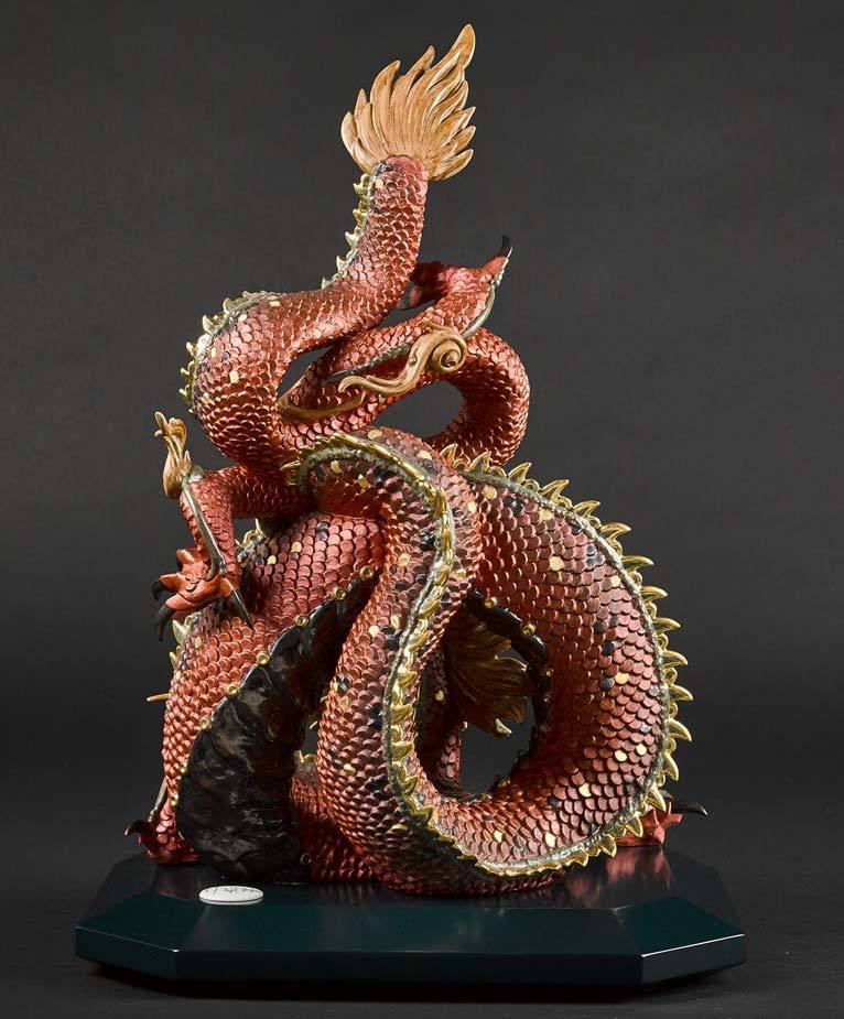 Lladro Protective Dragon Figurine Red 01002008