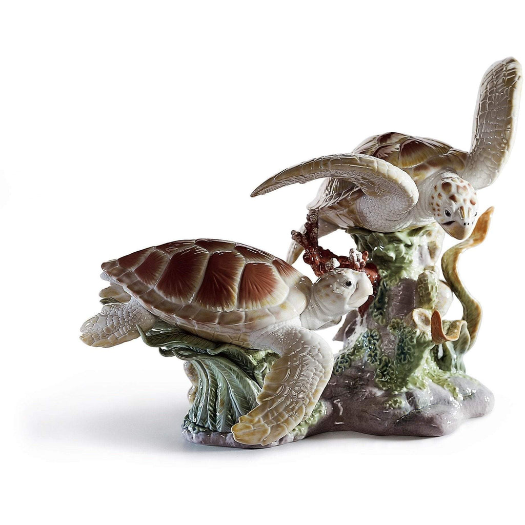Lladro Sea Turtles Figurine 01006953