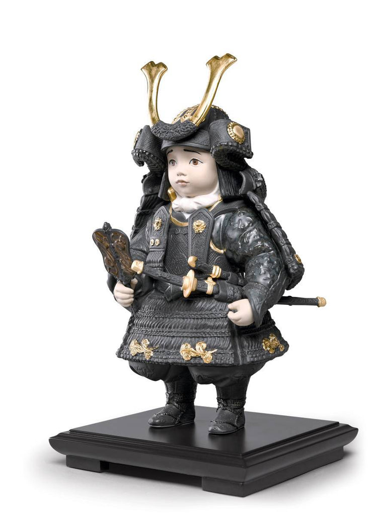 Lladro Warrior Boy Gold Figurine 01012557