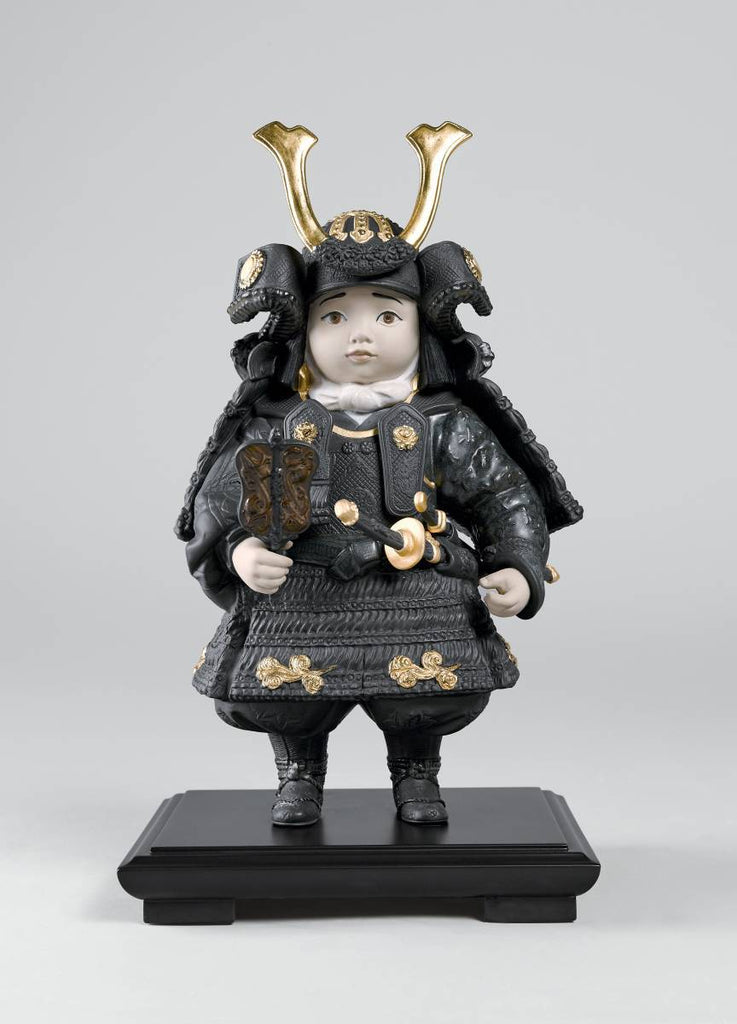 Lladro Warrior Boy Gold Figurine 01012557