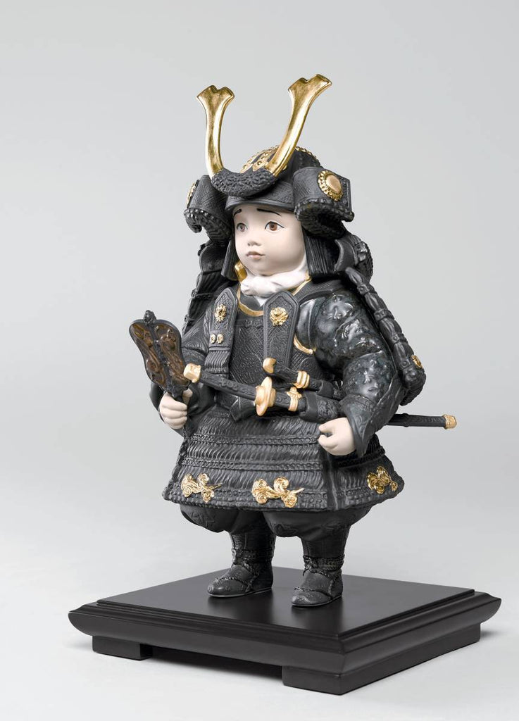 Lladro Warrior Boy Gold Figurine 01012557