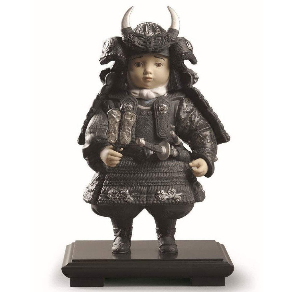Lladro Warrior Boy Silver Figurine 01013047