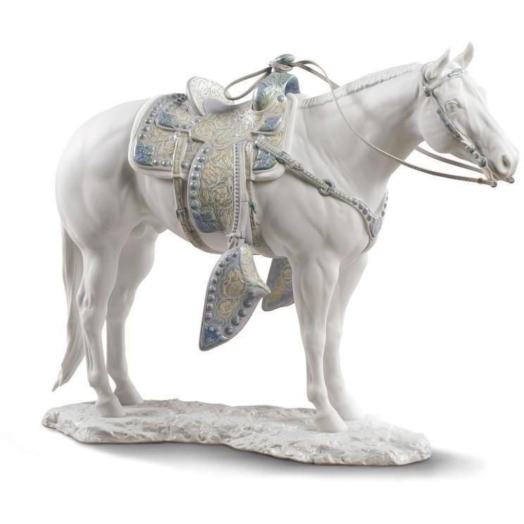 Lladro White Quarter Horse Figurine 01009273