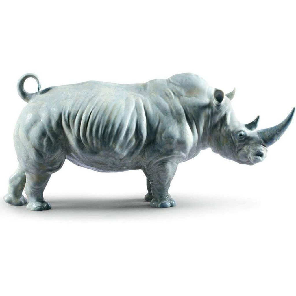 Lladro White Rhino Figurine 01009285