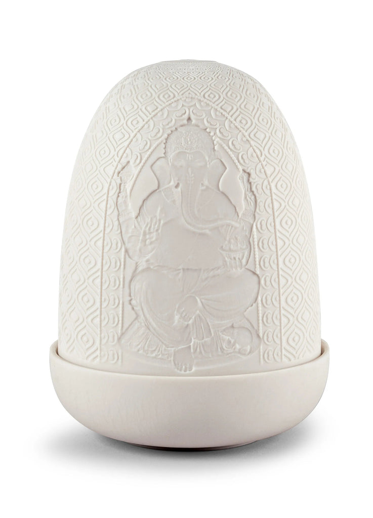 Lladro Lord Ganesha & Goddess Lakshmi Dome Lamp 01024227 01024227