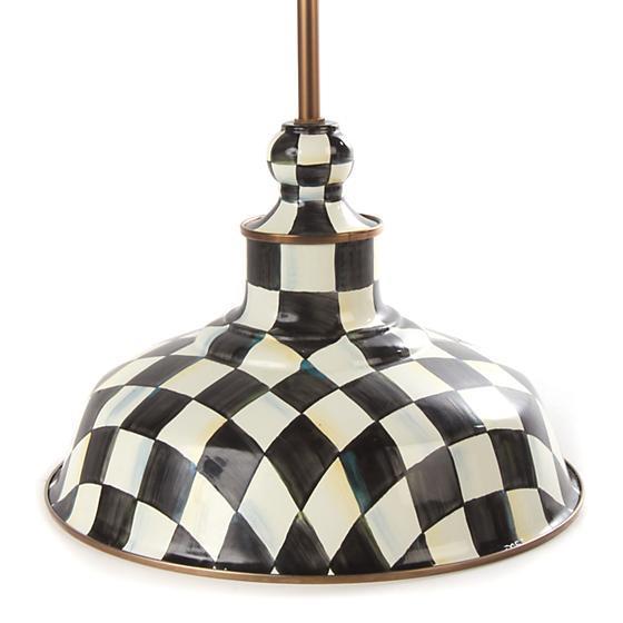 MacKenzie-Childs Courtly Check 12" Barn Pendant Lamp