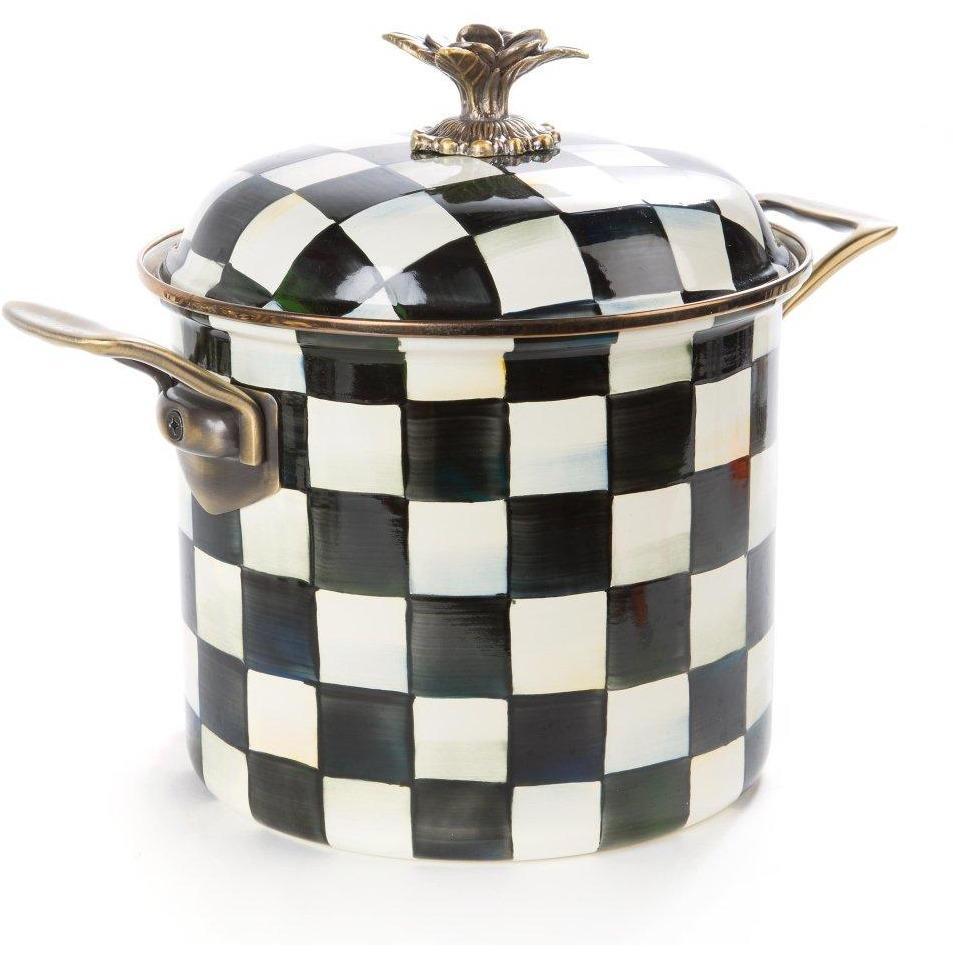 MacKenzie-Childs Courtly Check 7 Qt Stockpot