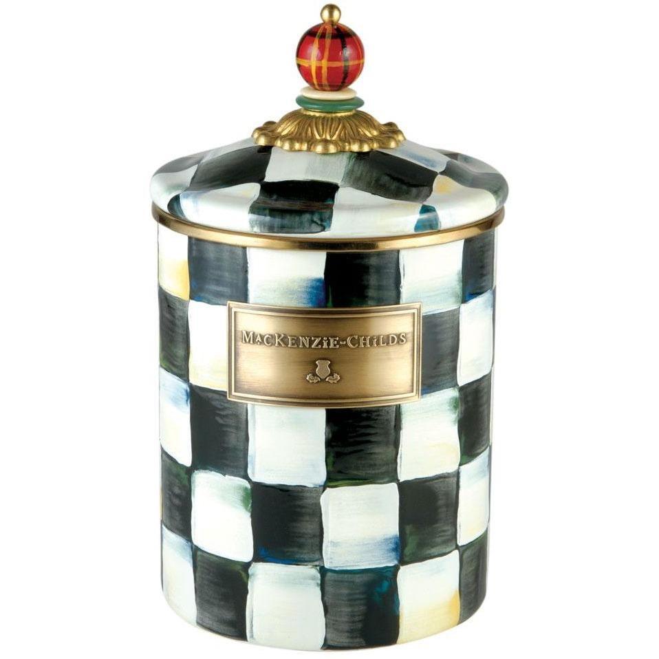 MacKenzie Childs Courtly Check Canister Medium
