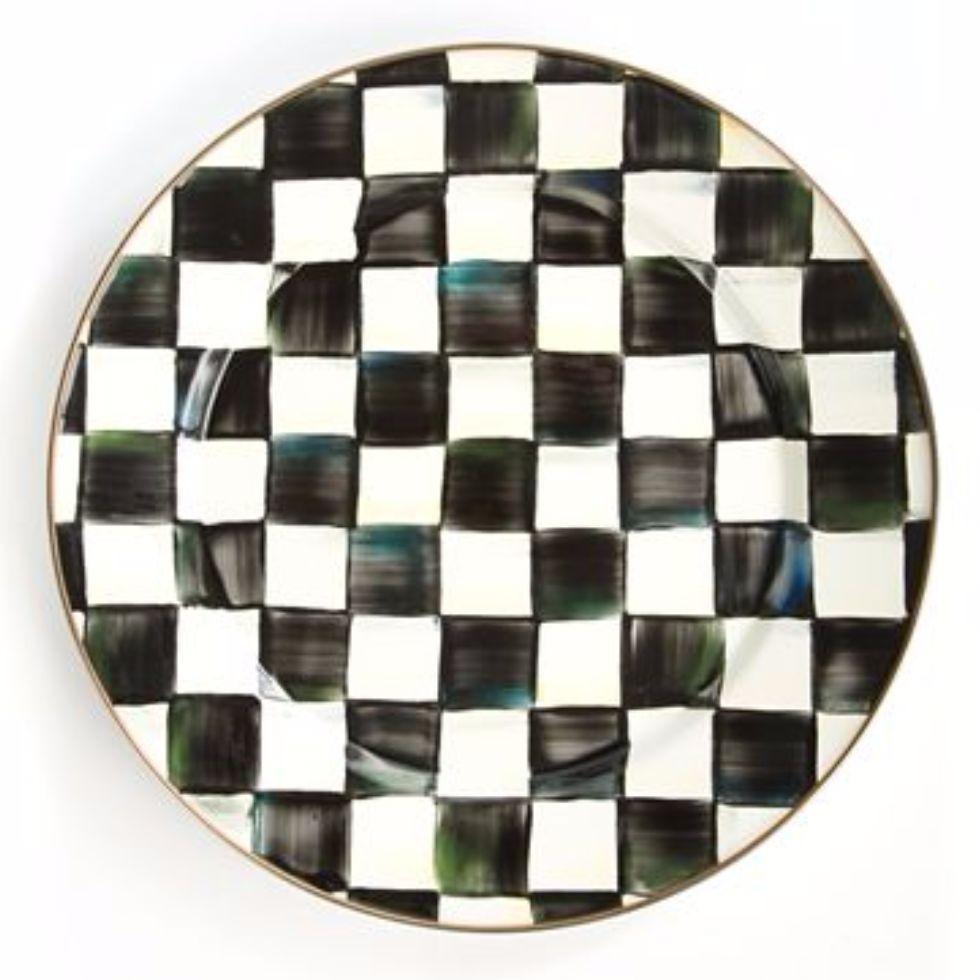 MacKenzie Childs Courtly Check Charger Plate