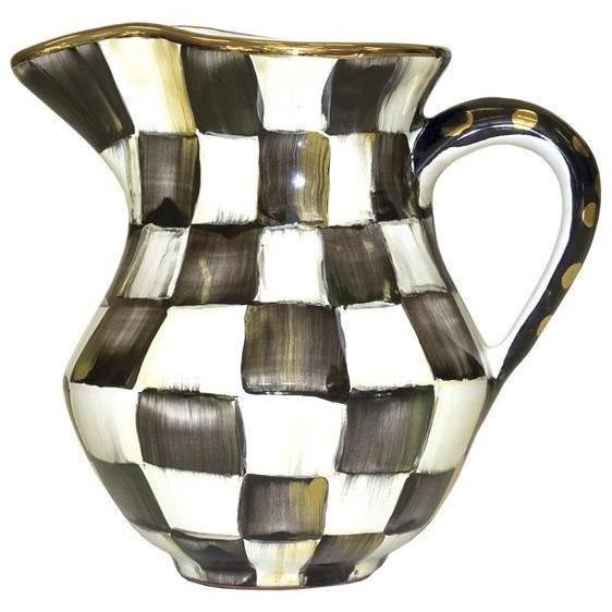 MacKenzie Childs Courtly Check Creamer