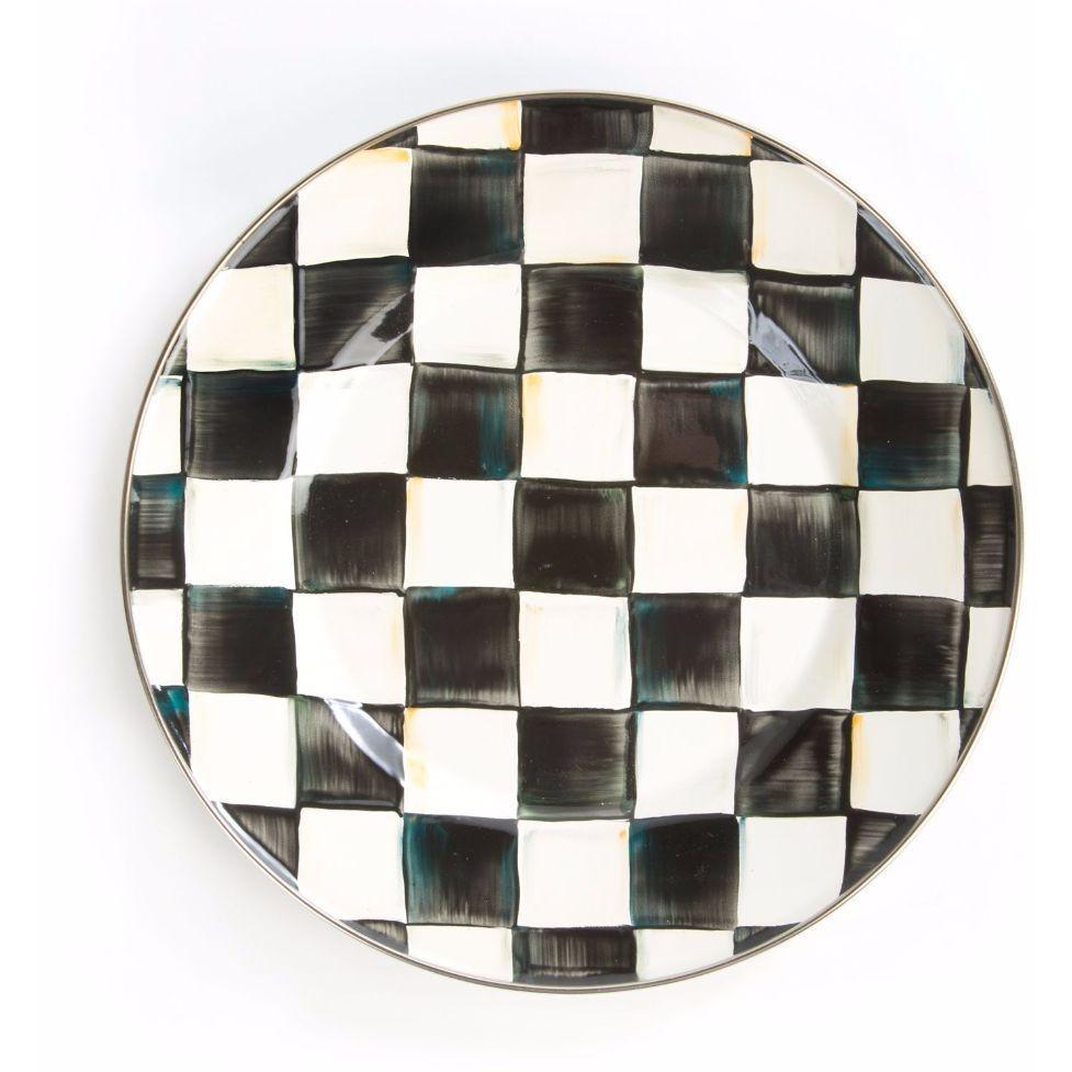 MacKenzie Childs Courtly Check Dinner Plate