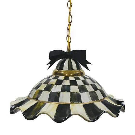 MacKenzie-Childs Courtly Check Fluted Hanging Lamp