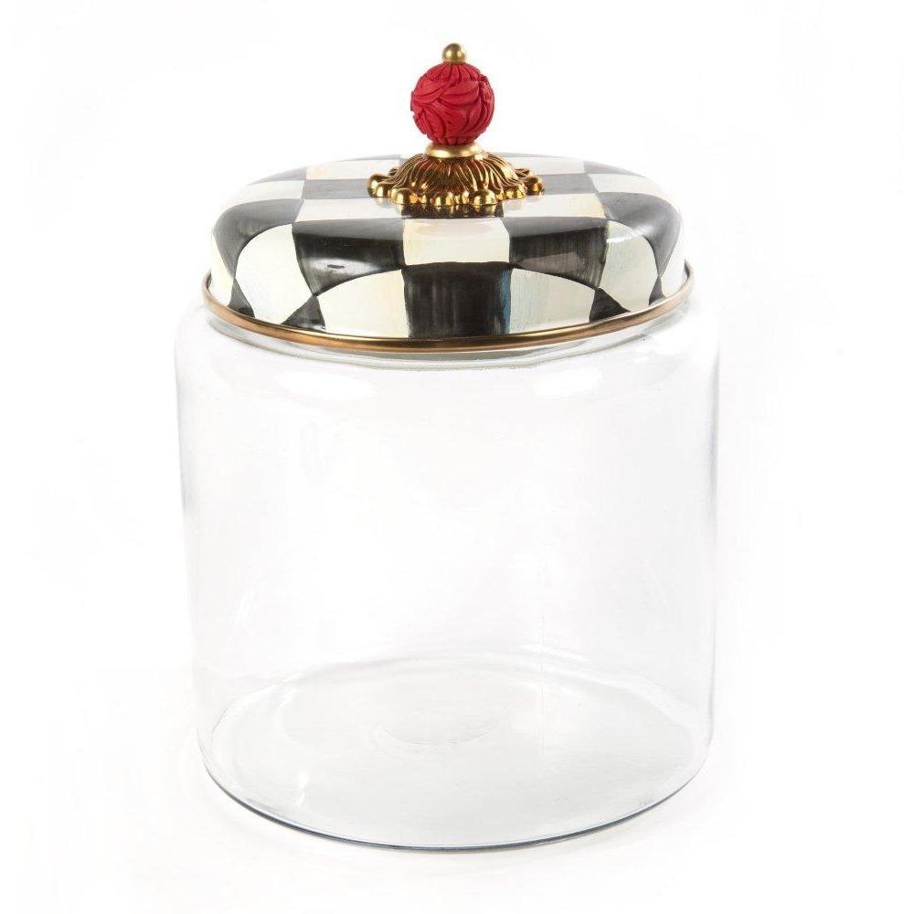 MacKenzie Childs Courtly Check Kitchen Canister Large
