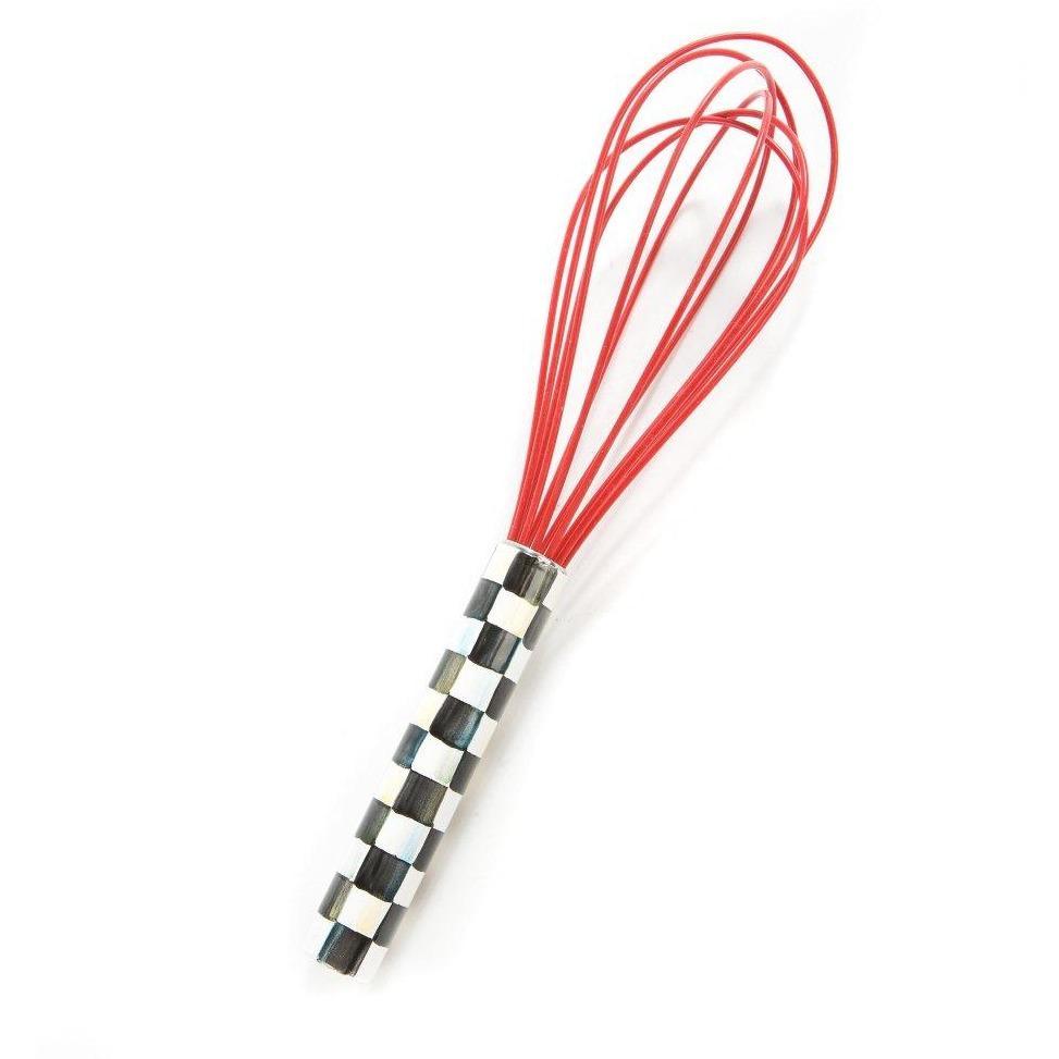MacKenzie Childs Courtly Check Large Whisk Red