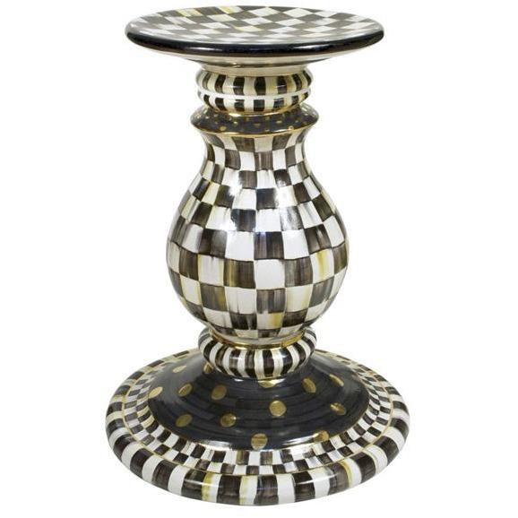 MacKenzie Childs Courtly Check Pedestal Table Base