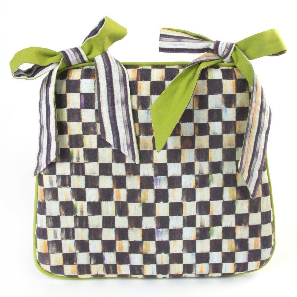 MacKenzie Childs Courtly Check Seat Cushion