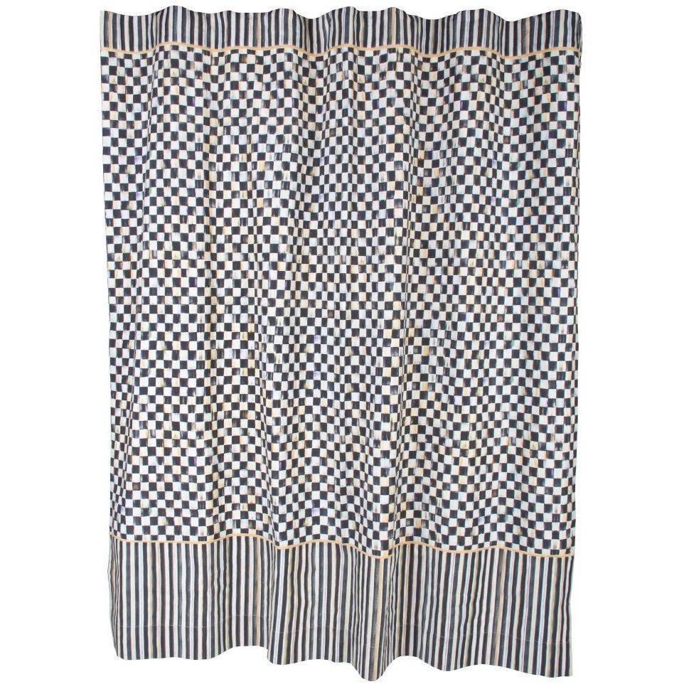 MacKenzie Childs Courtly Check Shower Curtain