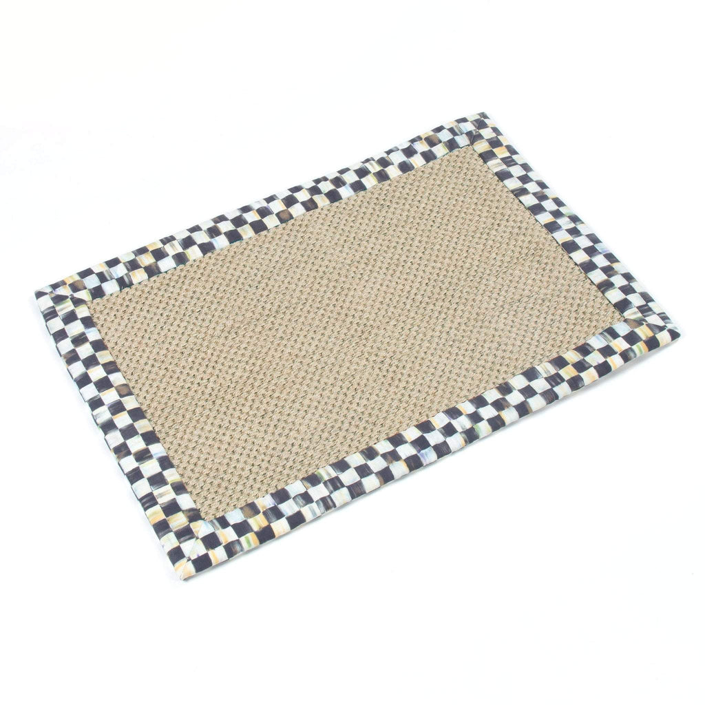 MacKenzie Childs Courtly Check Sisal Rug - 2 Ft