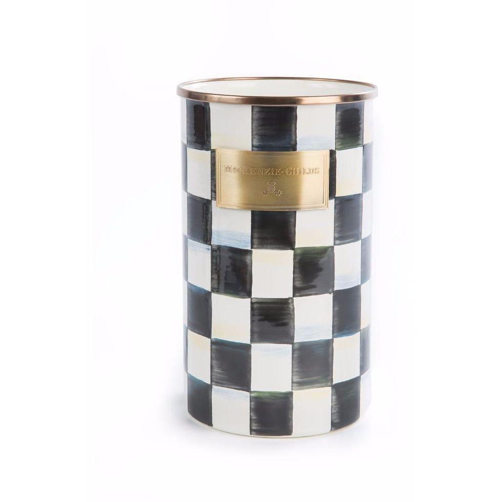 MacKenzie Childs Courtly Check Utensil Holder