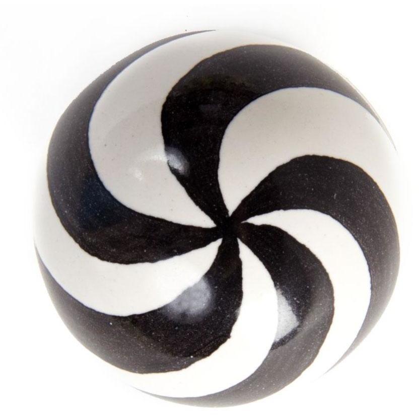 MacKenzie Childs Dot Knob Black & White